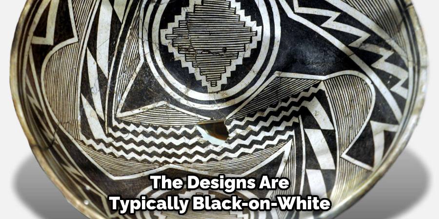 The Designs Are Typically Black-on-White