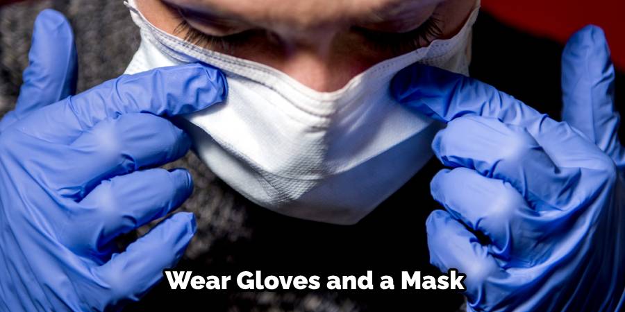 Wear Gloves and a Mask