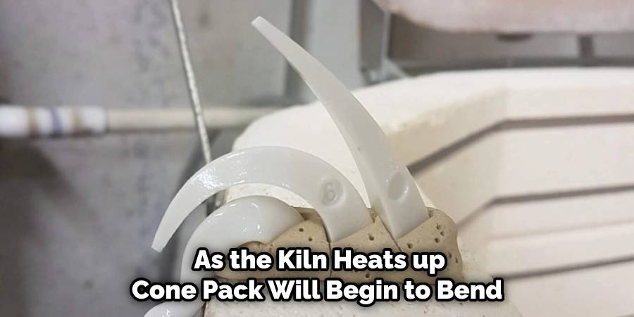 As the Kiln Heats up Cone Pack Will Begin to Bend