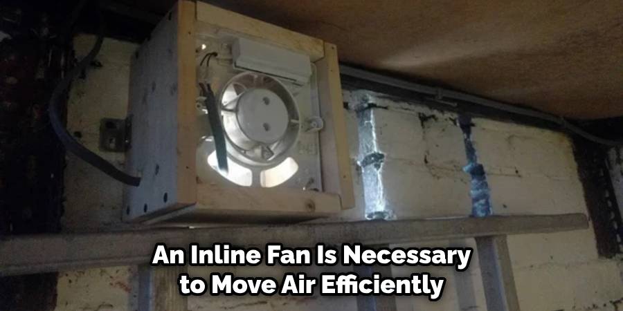 An Inline Fan Is Necessary to Move Air Efficiently