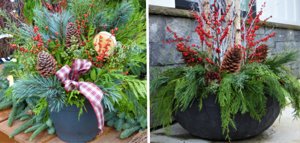 How to Make a Christmas Porch Pot