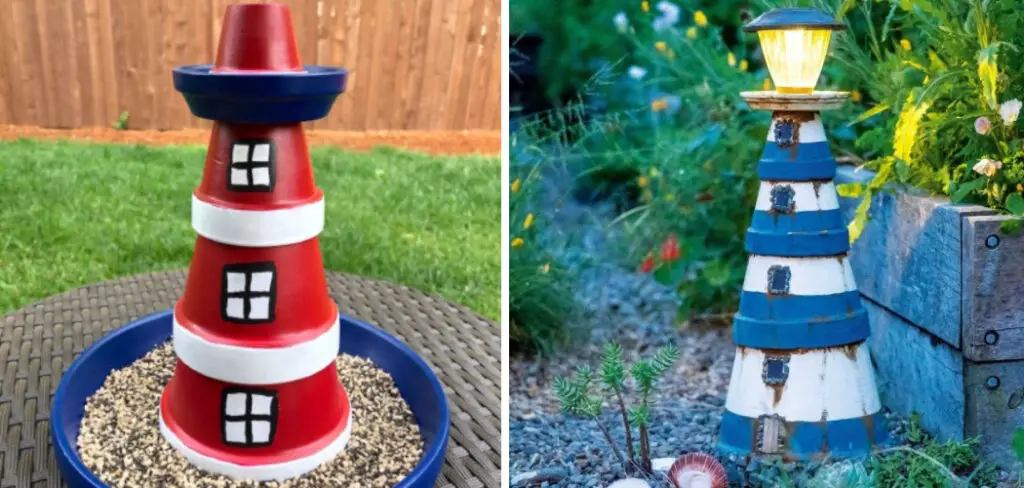 How to Make a Lighthouse from Clay Pots