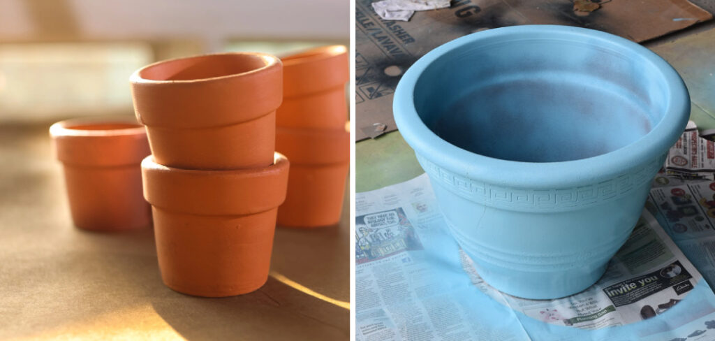 How to Spray Paint Terracotta Pots