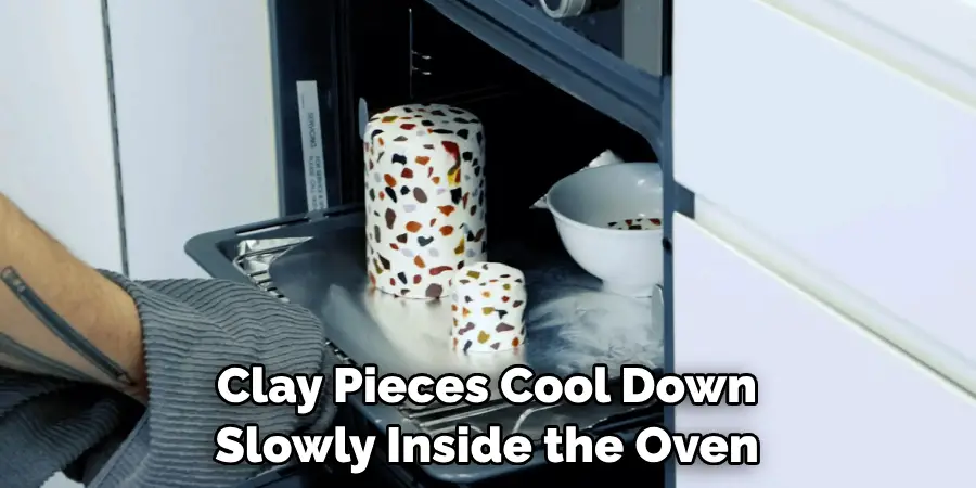 Clay Pieces Cool Down Slowly Inside the Oven