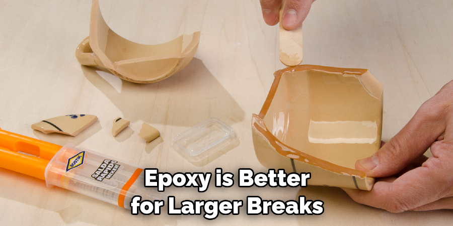 Epoxy is Better for Larger Breaks