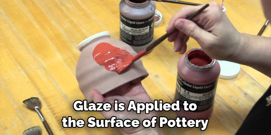 Glaze is Applied to the Surface of Pottery