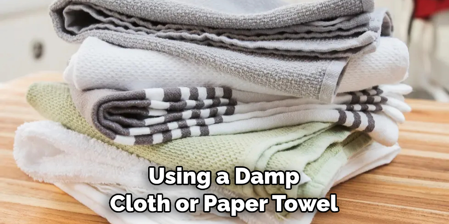 Using a Damp Cloth or Paper Towel